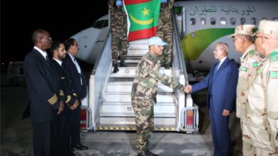 Photo of الوحدة الأخيرة من كتيبة حفظ السلام تعود لموريتانيا قادمة من وسط إفريقيا