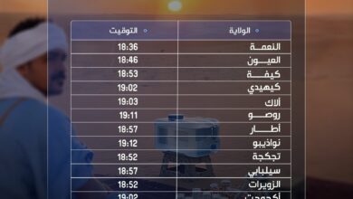Photo of أوقات إفطار السبت ثالث أيام رمضان في عموم موريتانيا
